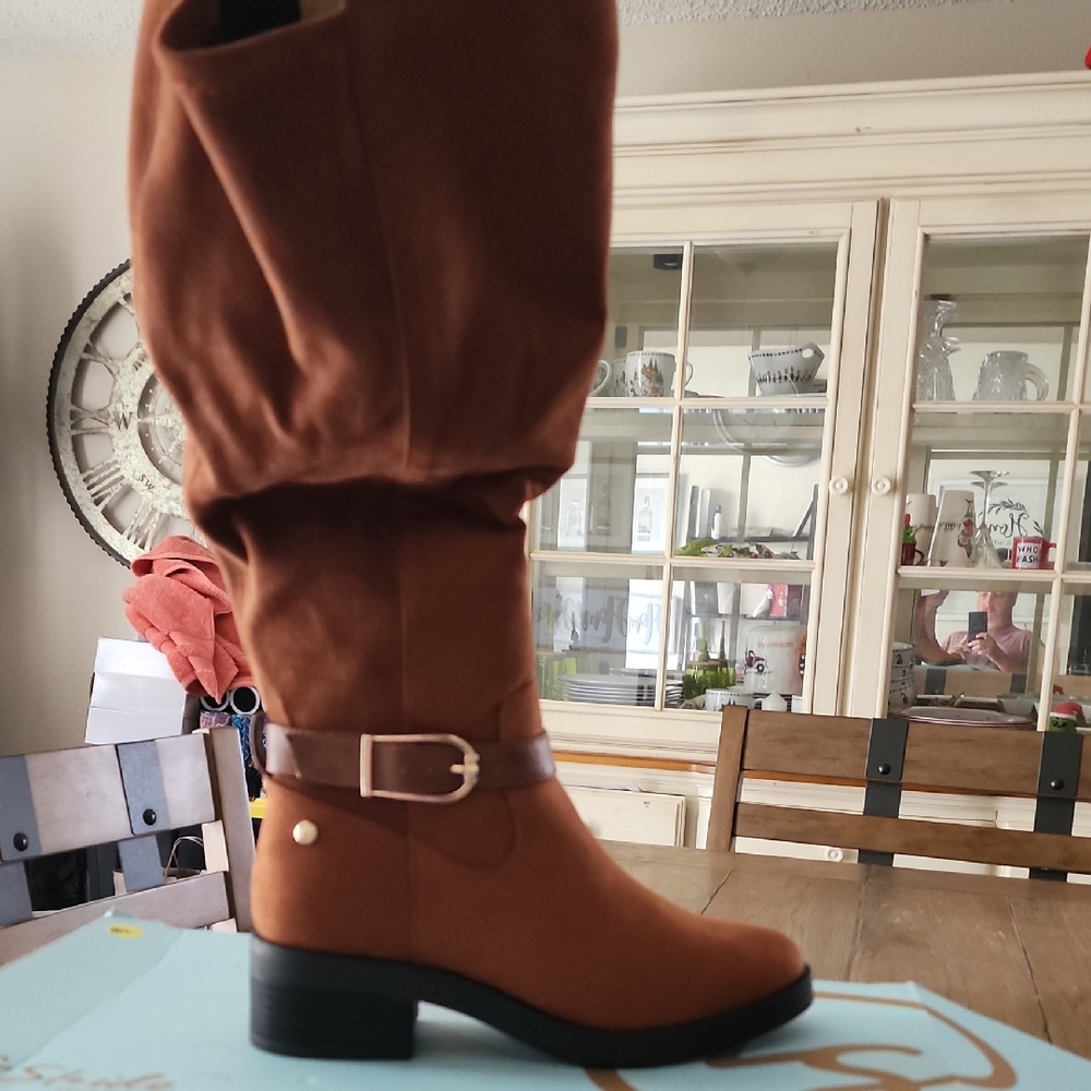 Life Stride Women's Tan Heeled Boots